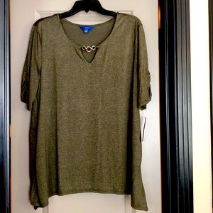 NWT Apt 9 Beautiful Olive Tunic size XL